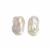 White Freshwater Cultured Baroque Pearls Approx 16mm (1 Pair)