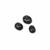 8cts Black Burmese Jade (N) Oval Cabochons  7 to11mm (Set Of 3)    