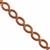 150cts Copper Haematite Hollow Ovals Approx 12x16mm, 38cm Strand