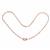 Rose Gold 925 Sterling Silver Rectangle Long Link Necklace With Hinged Jump Ring, 20 Inch