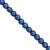 130cts Royal Blue Color Coated Haematite Smooth Round Approx 6mm, 30cm Strand