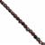 88cts Garnet Faceted Cube Approx 4mm, 38cm Strand