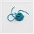 Teal Silk Cord Approx, 2mm, 1m