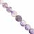 75cts Purple Scolecite Graduated Smooth Coin Approx 9 to12mm, 19cm Strand 