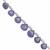 23cts Tanzanite Smooth Heart Approx 4 to 7mm, 20cm Strand With Spacers