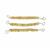 925 Sterling Silver Connector with Citrine Approx. 3x2 to 4x2mm Faceted Rondelles, Approx 5.5cm (Set of 3)