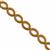 150cts Antique Gold Haematite Hollow Oval Rings Approx 12x16mm, 38cm Strand