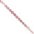 18cts Burmese Pink Tourmaline Smooth Oval Approx 3x2.5 to 6x5.5mm, 19cm Strand