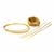 Gold Plated Base Metal Shaped Wire Bundle, (Pack of 5 Pcs) With Downloadable Instructions By Natalie Patten