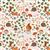 Lewis & Irene Evergreen Woodland Floor Cream Fabric 0.5m