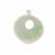 30ct Type A Oil Green Jadeite Carving Pendant, Approx 38mm, with 925 Sterling Silver Mount