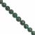 58cts Green Sandstone smooth Round Approx 5 to 8mm 18cm Strand With Hematite and Plastic Spacers 