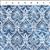 Jason Yenter Natures Winter Collection Festive Lace Blue Fabric 0.5m