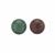 14cts Ruby & Emerald Plain Round Undrilled Ball Approx 9.5 to 10mm (Pack of 2) 