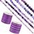 Parmaviolet - Brazilian Purple Cracked Frosted Agate Plain Rounds 4mm, 6m & 8mm, Striped 6mm & 8mm, 1mm & 1.5mm Nylon Cord