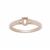 Rose Gold Plated 925 Sterling Silver Oval Ring Mount (To fit 5x3mm gemstones) Inc. 0.03cts White Zircon Brilliant Cut Round 1.25mm - 1pcs