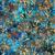 Dan Morris Serenity Collection Dandelions Aqua Fabric 0.5m