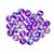 Purple Mystic Glass Beads, 8mm (25pcs)