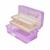 Plastic Two Tier Carry Tray, Purple, 33 x 19 x 14cm