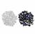 AB Coated Black & Crystal Bicones, Approx 5mm, 50pcs Each (100pcs Total)