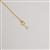 Gold Plated 925 Sterling Silver Lariat Star Necklace With Cubic Zirconia (48cm Length)