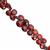 35cts Mozambique Garnet Top Side Drill Faceted Heart Approx 4 to 6mm, 15cm Strand with Spacers