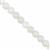 200cts Type A Aqua Jadeite Plain Round Approx 8mm, 38cm Strand