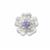 Gemstone Garden By Natalie Patten: 925 Sterling Silver Holly Bead, Approx 10mm with Tanzanite - December