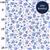 Tossed Posies On Blue Cotton Poplin Fabric Bundle (2.5m). Up to Size 26 Only
