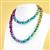 Matte Rainbow Ombre Haematite 10mm Plain Rounds & Memory Wire Project With Downloadable Instructions By Mark Smith