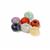 7x Gemstone Jump Rings (Red Jasper, Yellow Quartzite, Jadeite, Amazonite, Carnelian, Amethyst  & Lapis Lazuli) 