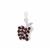 1.96cts Enchanted Apple Red Garnet Sterling Silver Pendant