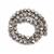 Silver Faceted Round Glass Beads, Approx 8mm, 38cm Strand