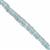 70cts Aquamarine Graduated Faceted Wheel Approx 2.5x1 to 6.5x2.5mm, 34cm Strand