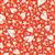 Sanntangle Tangly Leaves Red Fabric 0.5m