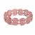 160cts Strawberry Quartz Double Drill Cushion Approx 18x13mm + Plain Round Spacer Beads Approx 4mm