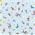 Lewis & Irene Clearbury Down Collection Clearbury Creatures Sky Blue Fabric 0.5m