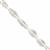 60cts Clear Quartz faceted Rice beads Approx 9x5 to 19x7mm, 23cm Strand