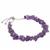 Close Out Deal, 41.90cts Amethyst 925 Sterling Silver Slider Bracelet Approx 9inch 