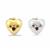 925 Sterling Silver Opening Heart Charm with Garnet Heart , Approx 15mm