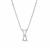 925 Sterling Silver Pear Mount Pendant With Chain (to fit 6x4mm pear gemstone)