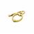 Gold Stardust 925 Sterling Silver Bail Clip Approx 14mm Long with 7mm Opening