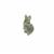 95cts Labradorite Carved Rabbit Approx 20x40mm Loose Gemstone Display (1pcs) 