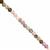 7cts Multi-colour Tourmaline Faceted Round, Approx 2-3mm 30cm Strand