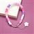 10x Pink & Purple Heshi Beads, Approx 6mm, 38cm Strand