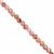 8cts Strawberry Quartz Micro Faceted Round Approx 2mm, 31cm Strand
