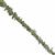 3.70cts Moldavite Rough Nuggets Approx 1 to 5mm, 11cm Strand with Spacers