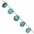 55cts Chrysocolla Top Side Drill Smooth Pear Approx 9.5x7 to 15.5x11mm, 18cm Strand with Spacers