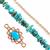 Rose Gold Plated 925 Sterling Silver, Turquoise & Peach Pearl Project With Downloadable Instructions By Carol Vickers