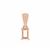 Rose Gold Plated 925 Sterling Silver Octagon Pendant Mount (To fit 6x4mm gemstone) - 1Pcs
